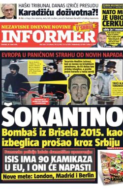 Informer - broj 1185, 24. mar 2016.