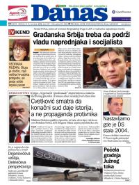 Danas - broj 5549-5550, 8. dec 2012.