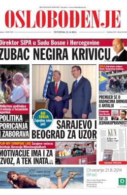 Oslobođenje - broj 24.324, 21. avg 2014.