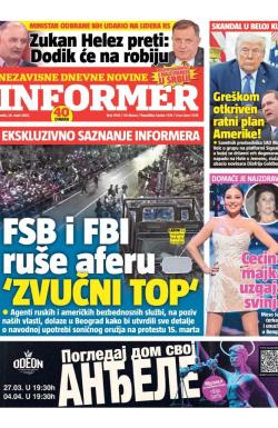 Informer - broj 3938, 26. mar 2025.