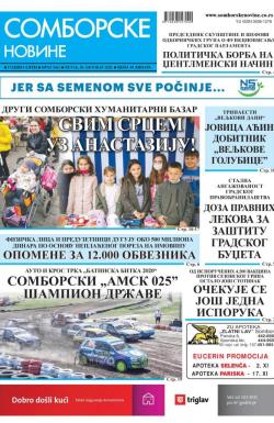 Somborske novine - broj 3462, 30. okt 2020.