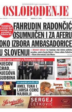 Oslobođenje - broj 24.848, 27. jan 2016.
