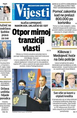 Vijesti - broj 8180, 16. jan 2021.