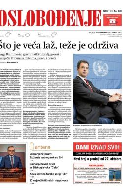 Oslobođenje - broj 25489, 10. nov 2017.