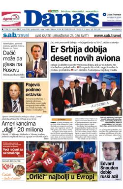 Danas - broj 5786, 2. avg 2013.