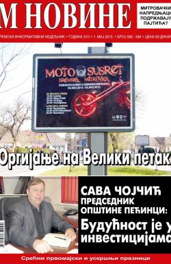 M Novine, Sr. Mitrovica - broj 593-594, 1. maj 2013.