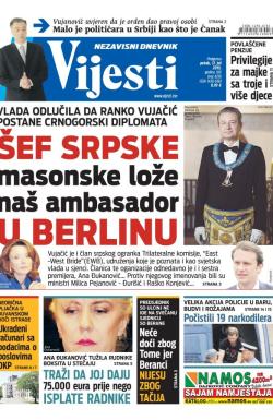 Vijesti - broj 6216, 17. jul 2015.