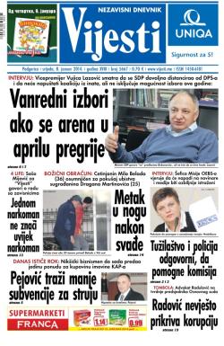 Vijesti - broj 5667, 8. jan 2014.