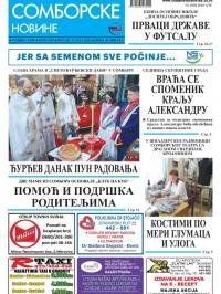 Somborske novine - broj 3333, 11. maj 2018.
