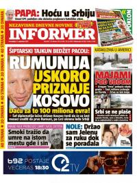 Informer - broj 1637, 11. sep 2017.