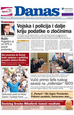 Danas - broj 6763, 5. apr 2016.