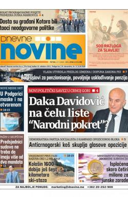 Dnevne novine - broj 2734, 17. jul 2020.