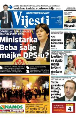 Vijesti - broj 6376, 24. dec 2015.