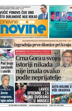 Dnevne novine - broj 2967, 19. apr 2021.