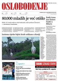 Oslobođenje - broj 25436, 18. sep 2017.