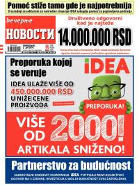 Večernje novosti - broj 1184, 2. jun 2014.