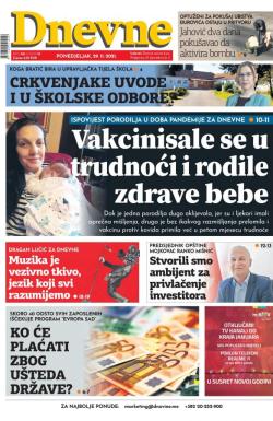 Dnevne novine - broj 3162, 29. nov 2021.