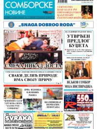 Somborske novine - broj 3156, 19. dec 2014.