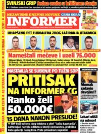 Informer CG - broj 875, 19. mar 2015.