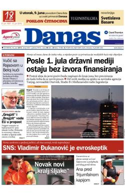 Danas - broj 6457, 4. jun 2015.