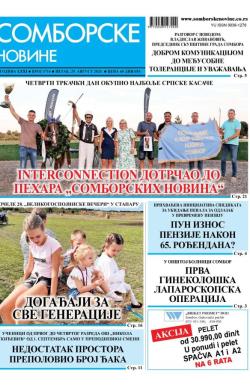 Somborske novine - broj 3714, 29. avg 2025.