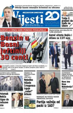 Vijesti - broj 7095, 10. jan 2018.