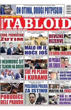 Tabloid - broj 122, 15. nov 2018.