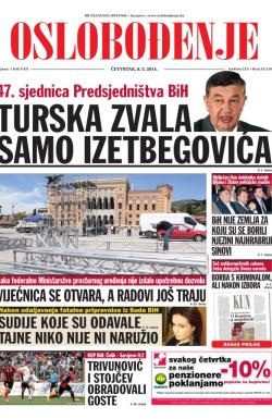 Oslobođenje - broj 24.219, 8. maj 2014.