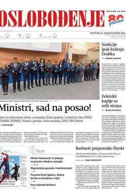 Oslobođenje - broj 27208, 26. jan 2023.