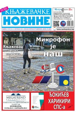 Nove knjaževačke novine - broj 85, 31. okt 2013.