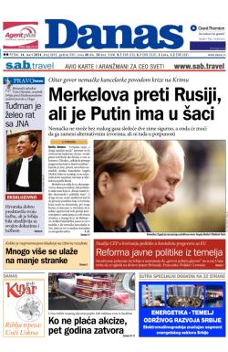 Danas - broj 6010, 14. mar 2014.