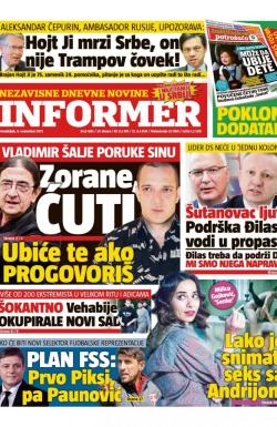 Informer - broj 1685, 6. nov 2017.