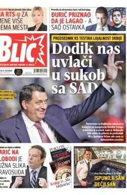 Blic - broj 7142, 29. dec 2016.