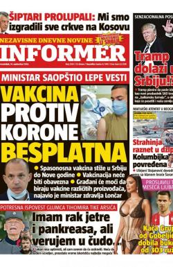 Informer - broj 2553, 14. sep 2020.