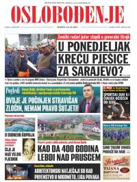 Oslobođenje - broj 24.739, 10. okt 2015.