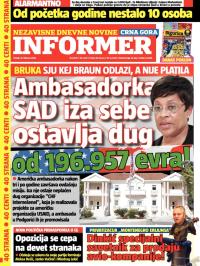 Informer CG - broj 847, 13. feb 2015.