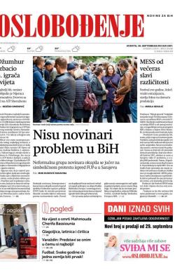 Oslobođenje - broj 25448, 30. sep 2017.