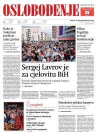 Oslobođenje - broj 25798, 22. sep 2018.