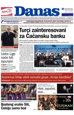 Danas - broj 6198, 18. sep 2014.