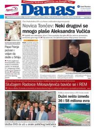 Danas - broj 6919, 8. sep 2016.