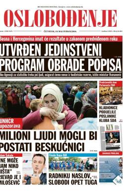 Oslobođenje - broj 24.961, 19. maj 2016.
