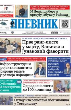 Dnevnik - broj 28340, 7. feb 2026.