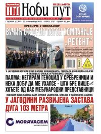 Novi put, Jagodina - broj 2757, 22. sep 2021.