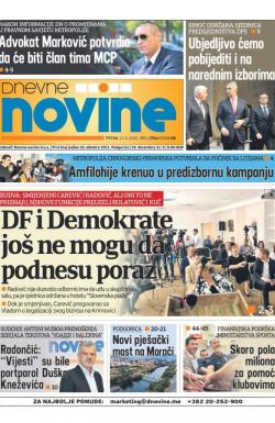 Dnevne novine - broj 2704, 12. jun 2020.