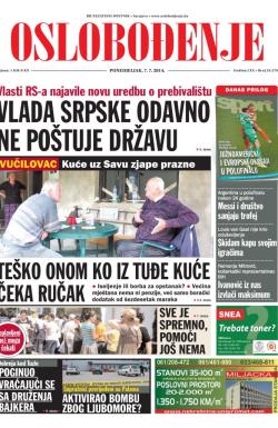Oslobođenje - broj 24.279, 7. jul 2014.