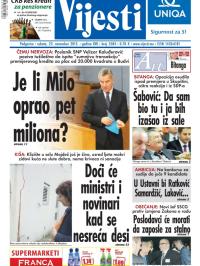 Vijesti - broj 5584, 23. nov 2013.
