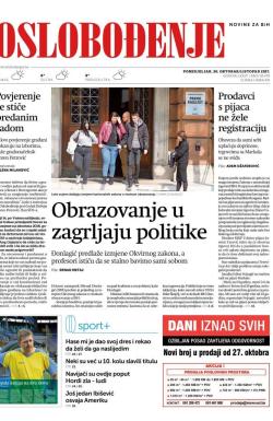 Oslobođenje - broj 25478, 30. okt 2017.