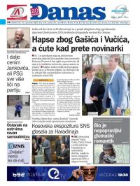 Danas - broj 7287, 11. sep 2017.