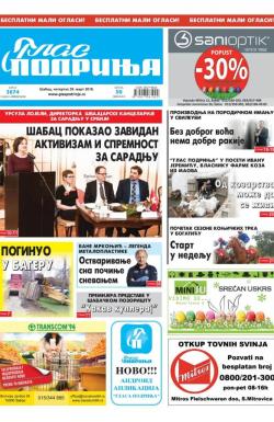 Glas Podrinja - broj 3674, 29. mar 2018.