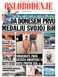 Oslobođenje - broj 24.681, 13. avg 2015.